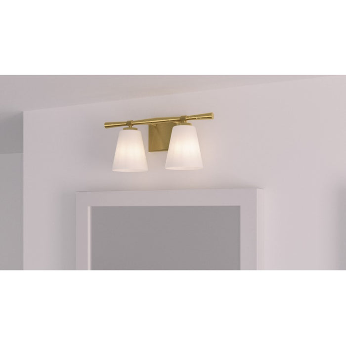 Quoizel Brindley 2 Light Bath Light, Opal Etched