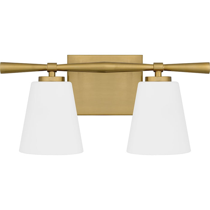 Quoizel Brindley 2 Light Bath Light, Opal Etched