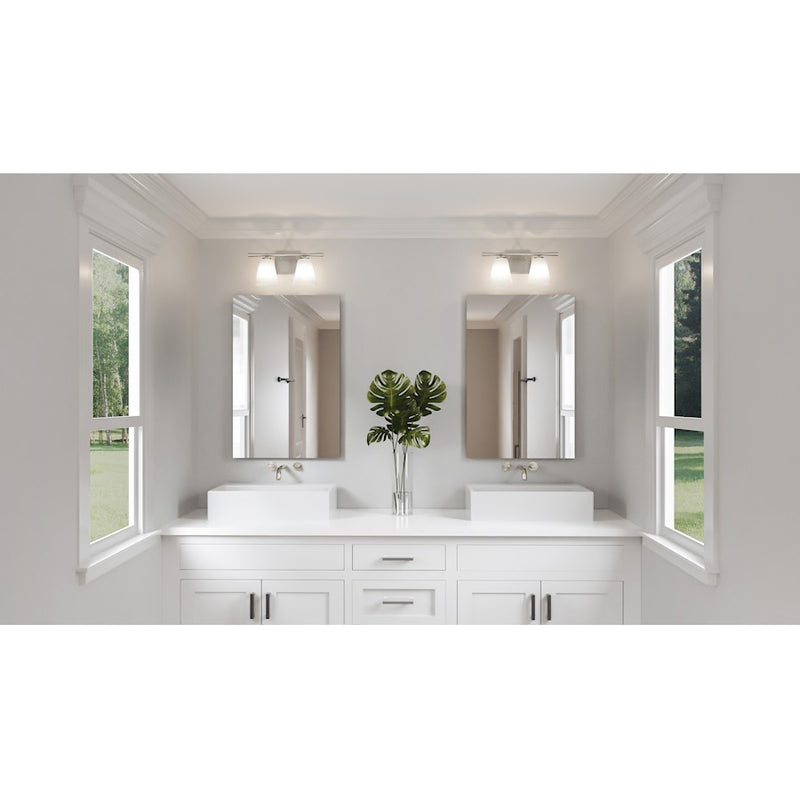 Quoizel Brindley 2 Light Bath Light, Opal Etched