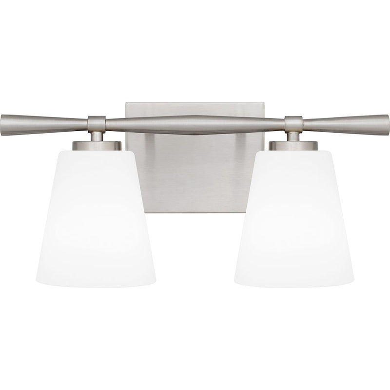 Quoizel Brindley 2 Light Bath Light, Opal Etched