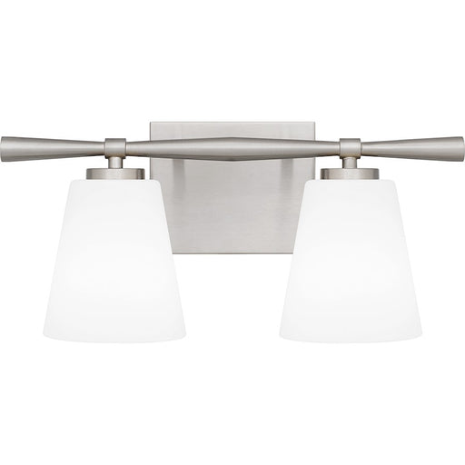 Quoizel Brindley 2 Light Bath Light, Opal Etched