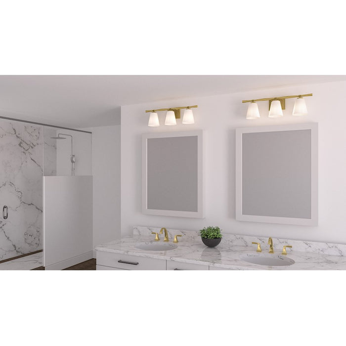 Quoizel Brindley 3 Light Bath Light, Opal Etched