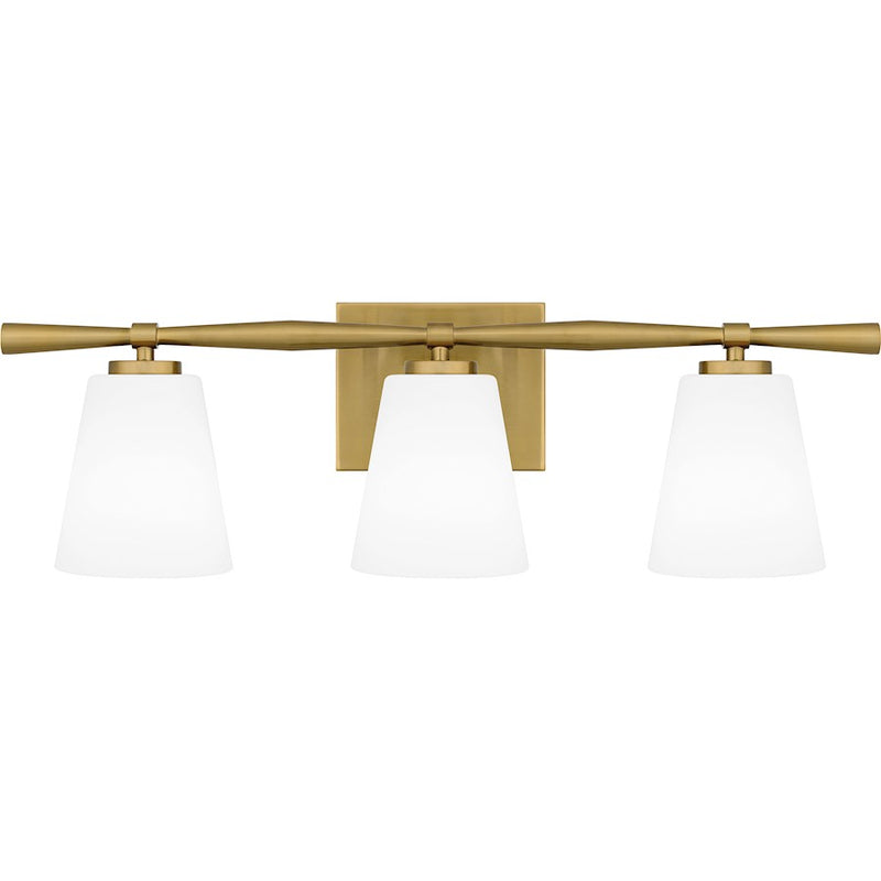 Quoizel Brindley 3 Light Bath Light, Opal Etched