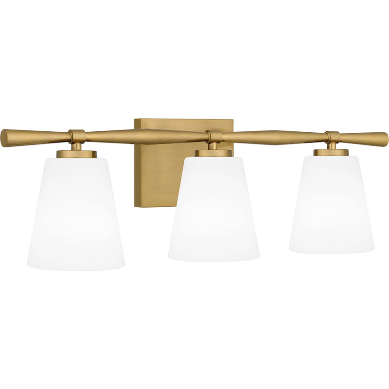 Quoizel Brindley 3 Light Bath Light, Opal Etched