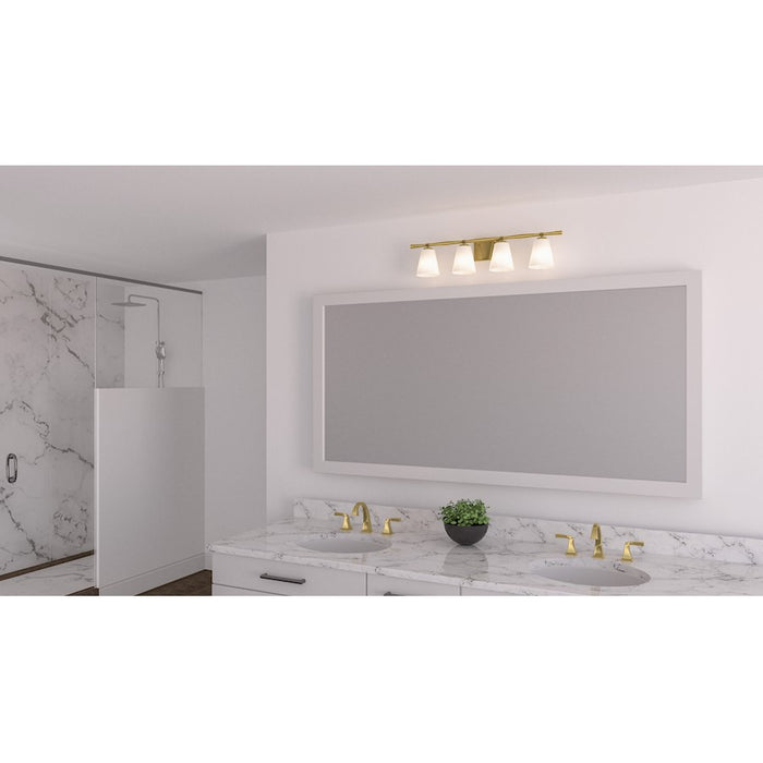 Quoizel Brindley 4 Light Bath Light, Opal Etched