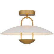 Quoizel Bingham Light Semi-Flush Mount, Brushed Gold/Metal - BIN1718BRG