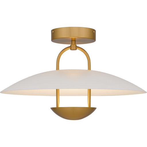 Quoizel Bingham Light Semi-Flush Mount, Brushed Gold/Metal - BIN1718BRG