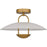 Quoizel Bingham Light Semi-Flush Mount, Brushed Gold/Metal