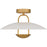 Quoizel Bingham Light Semi-Flush Mount, Brushed Gold/Metal