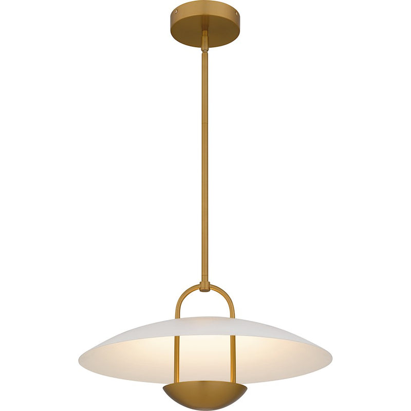 Quoizel Bingham Light Pendant, Brushed Gold/Metal