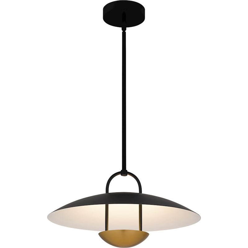 Quoizel Bingham Light Pendant, Matte Black/Metal