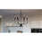 Quoizel Blanche Chandelier, Matte Black