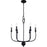 Quoizel Blanche Chandelier, Matte Black
