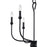 Quoizel Blanche Chandelier, Matte Black