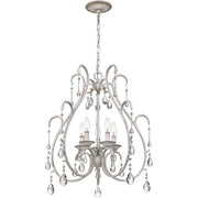 Quoizel Blanca 5 Light Chandelier, Antique White