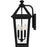 Quoizel Boulevard 3 Light 21" Outdoor Lantern, Black/Clear Seedy