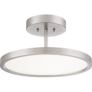 Quoizel Beltway Semi-Flush Mount, Brushed Nickel