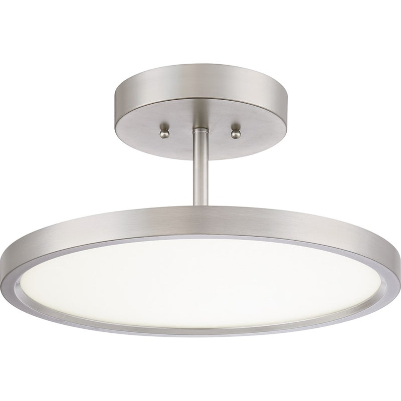 Quoizel Beltway Semi-Flush Mount, Brushed Nickel