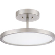 Quoizel Beltway Semi-Flush Mount, Brushed Nickel