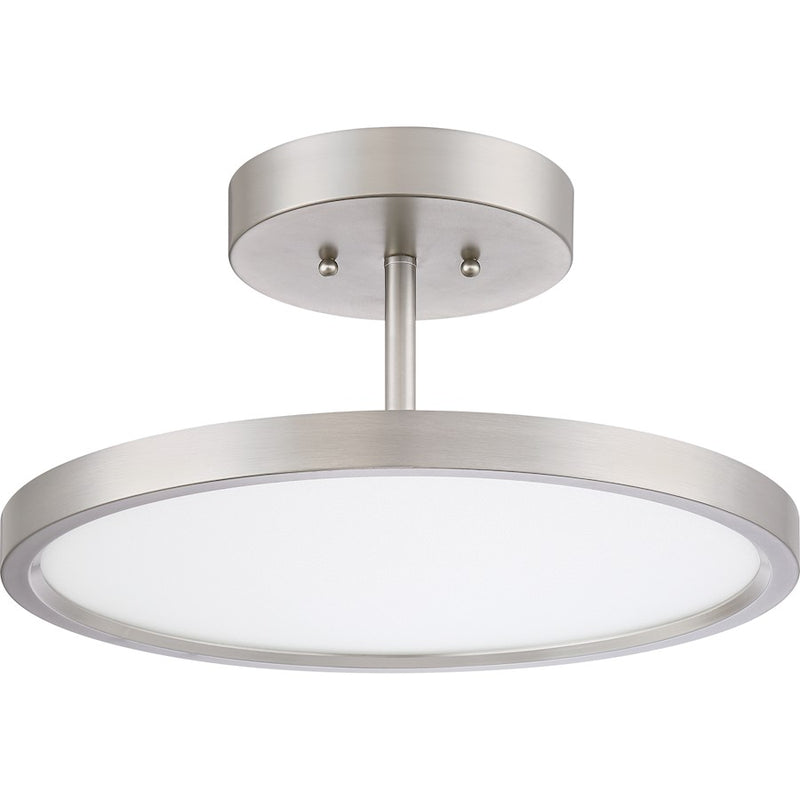 Quoizel Beltway Semi-Flush Mount, Brushed Nickel