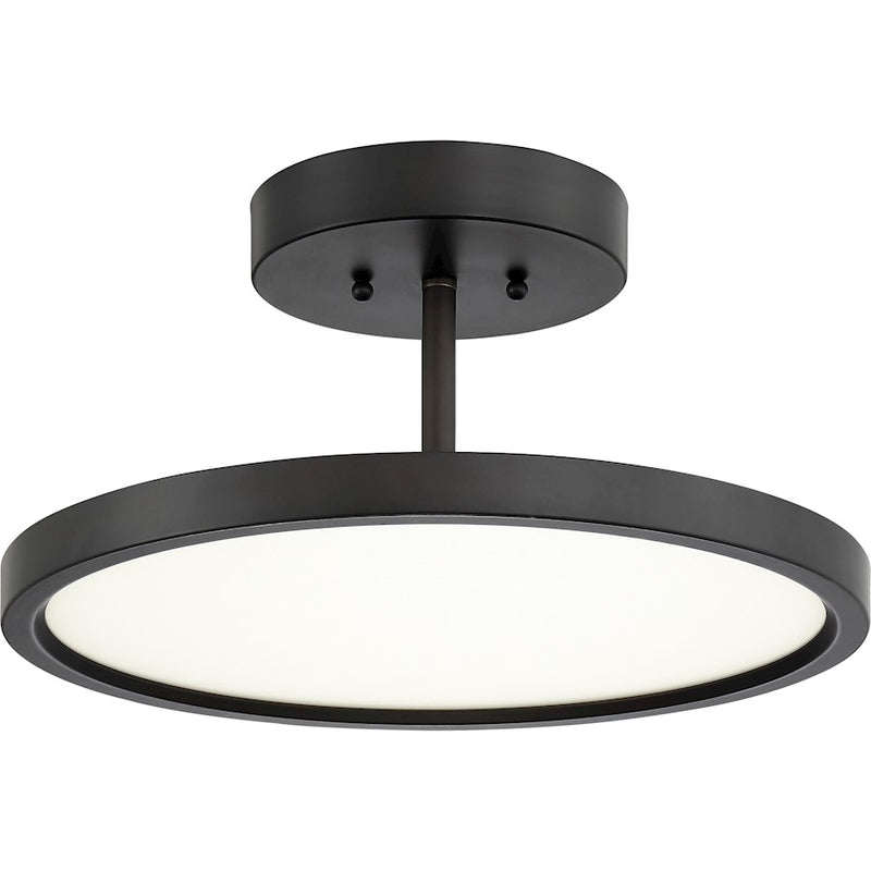 Quoizel Beltway Semi-Flush Mount, Oil Rubbed Bronze