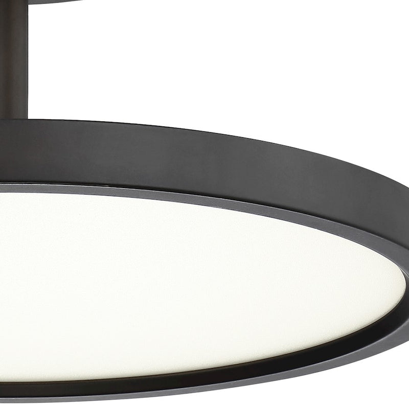 Quoizel Beltway Semi-Flush Mount, Oil Rubbed Bronze