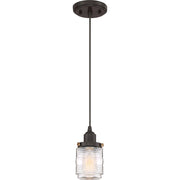 Quoizel Belmont 1 Light Mini Pendant, Western Bronze