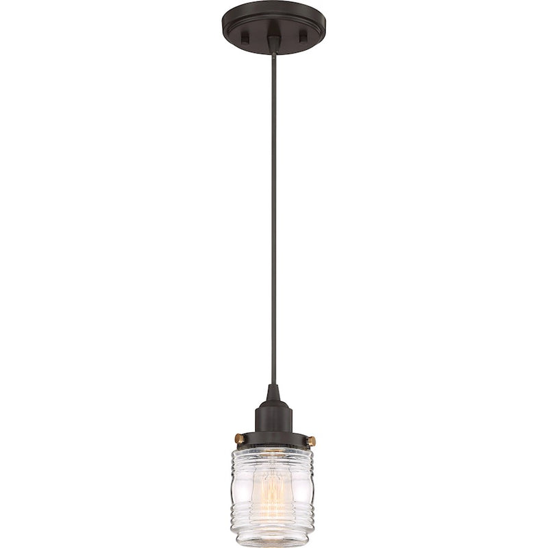 Quoizel Belmont 1 Light Mini Pendant, Western Bronze