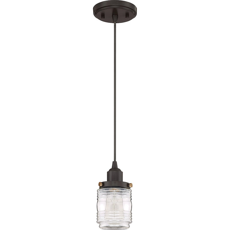 Quoizel Belmont 1 Light Mini Pendant, Western Bronze