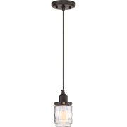 Quoizel Belmont 1 Light Mini Pendant, Western Bronze