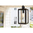 Quoizel Bramshaw 1 Light 18.5" Outdoor Lantern, Matte Black/Seeded