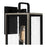 Quoizel Bramshaw 1 Light Outdoor Lantern, Matte Black/Seeded