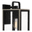 Quoizel Bramshaw 1 Light Outdoor Lantern, Matte Black/Seeded