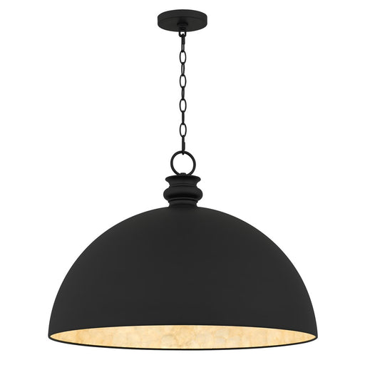 Quoizel Braylon 1-Lt Matte Black Pendant, Matte Black - BRAY2826MBK