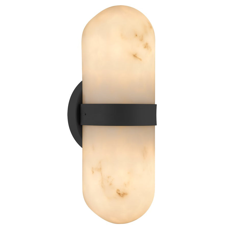 Quoizel Bree 2-Lt Wall Sconce, Matte Black - BREE8704MBK
