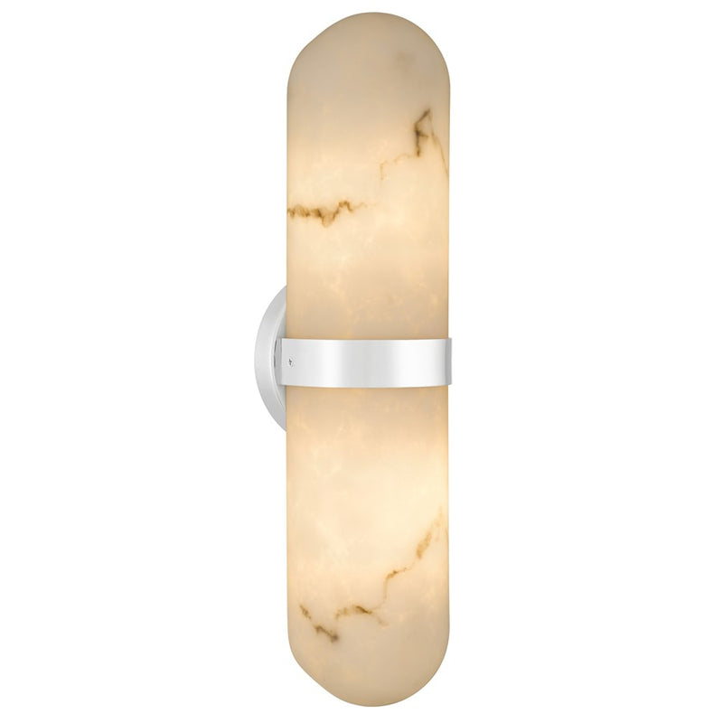 Quoizel Bree 2-Lt Wall Sconce, Polished Chrome - BREE8804C