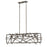Quoizel Brigham Linear 5 Light Chandelier, Restored Bronze