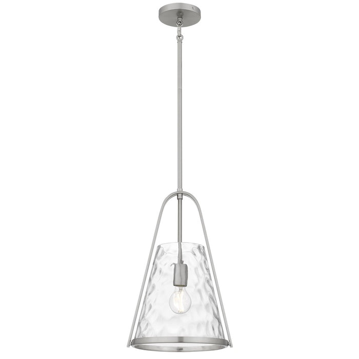 Quoizel Briley 1-Lt Brushed Nickel Mini Pendant, Brushed Nickel - BRIL1511BN