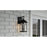 Quoizel Brampton 1 Light Outdoor Lantern, Matte Black/Clear