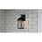 Quoizel Brampton 1 Light Outdoor Lantern, Matte Black/Clear