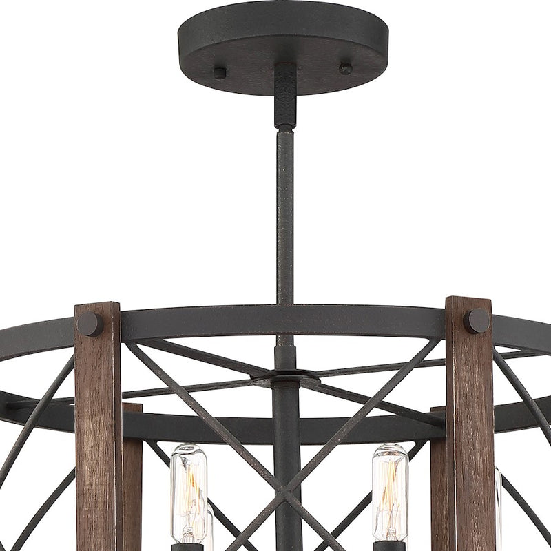 Quoizel Baron 6 Light Semi-Flush Mount