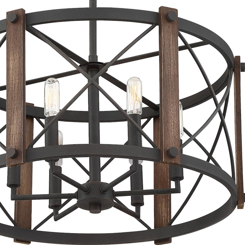 Quoizel Baron 6 Light Semi-Flush Mount