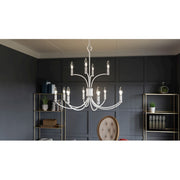 Quoizel Briar 12 Light Chandelier, Antique White