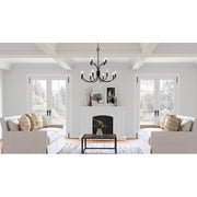 Quoizel Briar 12 Light Chandelier, Matte Black