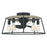 Quoizel Brockton 5 Light Fandelier, Grey Ash