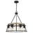 Quoizel Brockton 6 Light Chandelier, Grey Ash