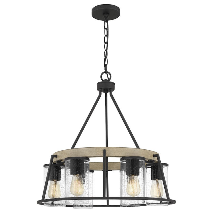Quoizel Brockton 6 Light Chandelier, Grey Ash