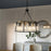 Quoizel Brockton 6 Light Chandelier, Grey Ash