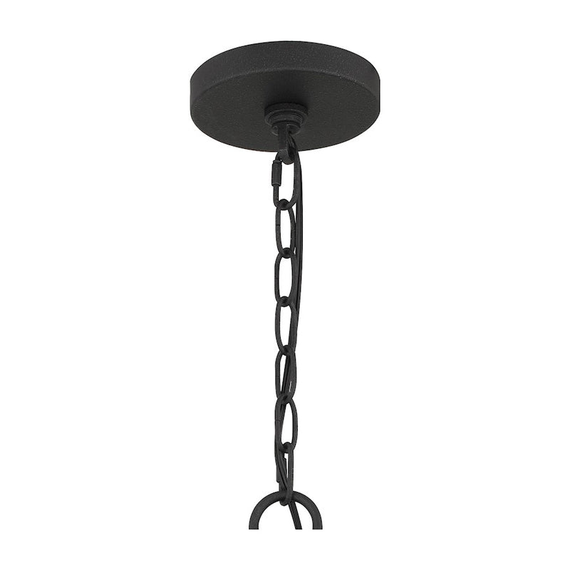 Quoizel Brockton 6 Light Chandelier, Grey Ash