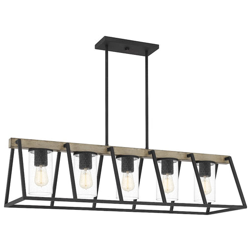 Quoizel Brockton 5 Light Island Chandelier, Grey Ash